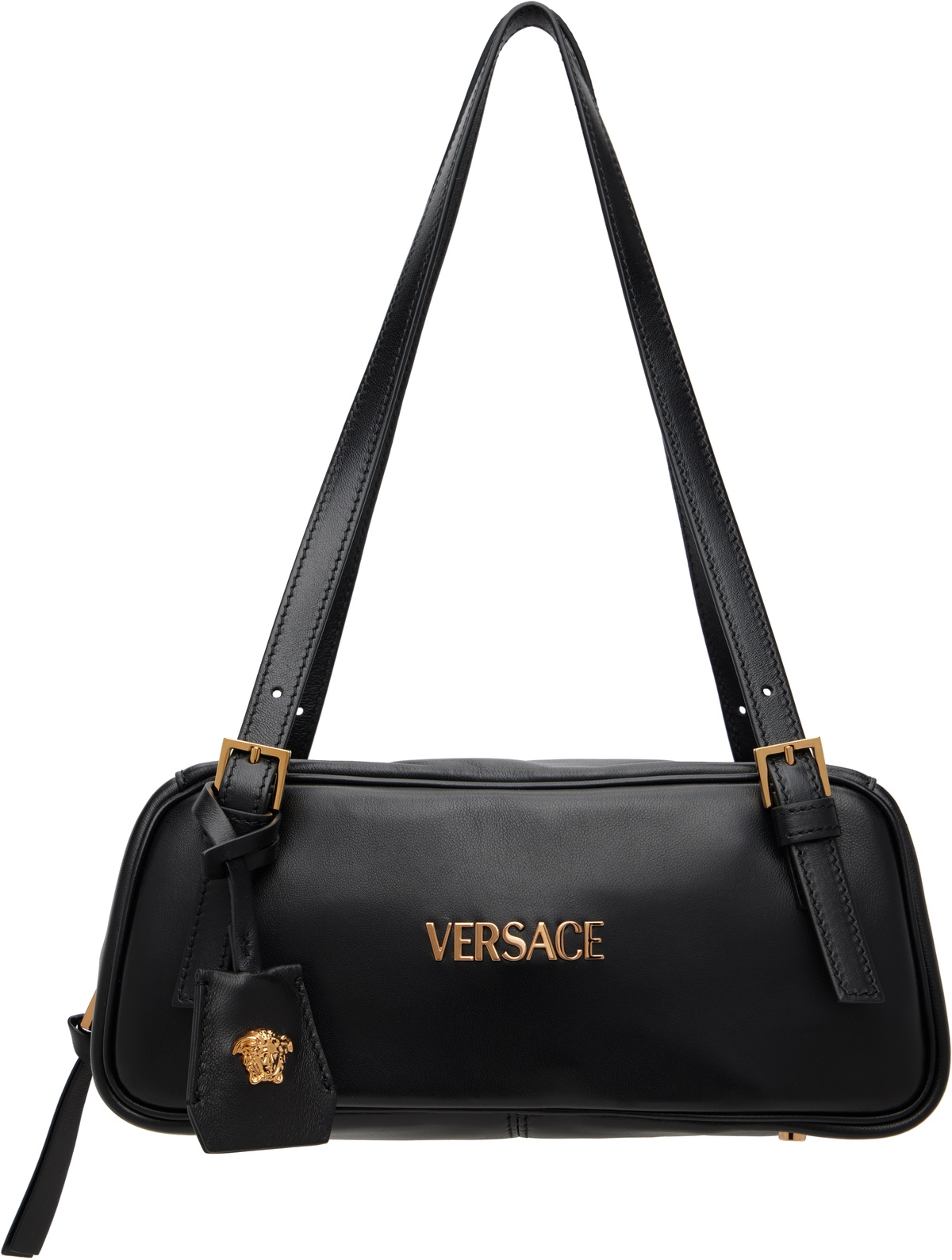 Versace Black Medium Medusa Palazzo Bag Versace