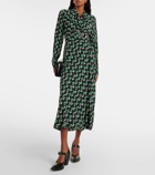 Diane von Furstenberg Tori printed crêpe wrap dress