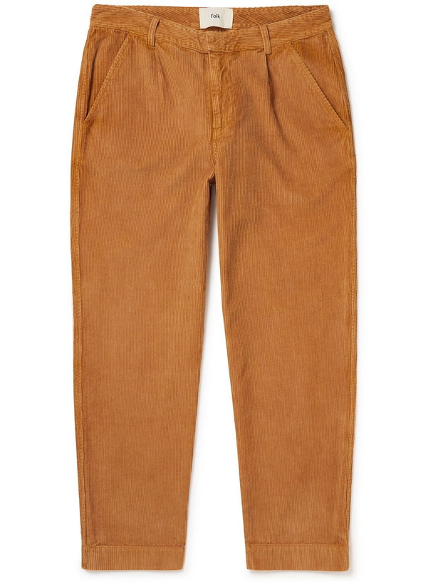 Photo: Folk - Signal Cotton-Corduroy Trousers - Brown