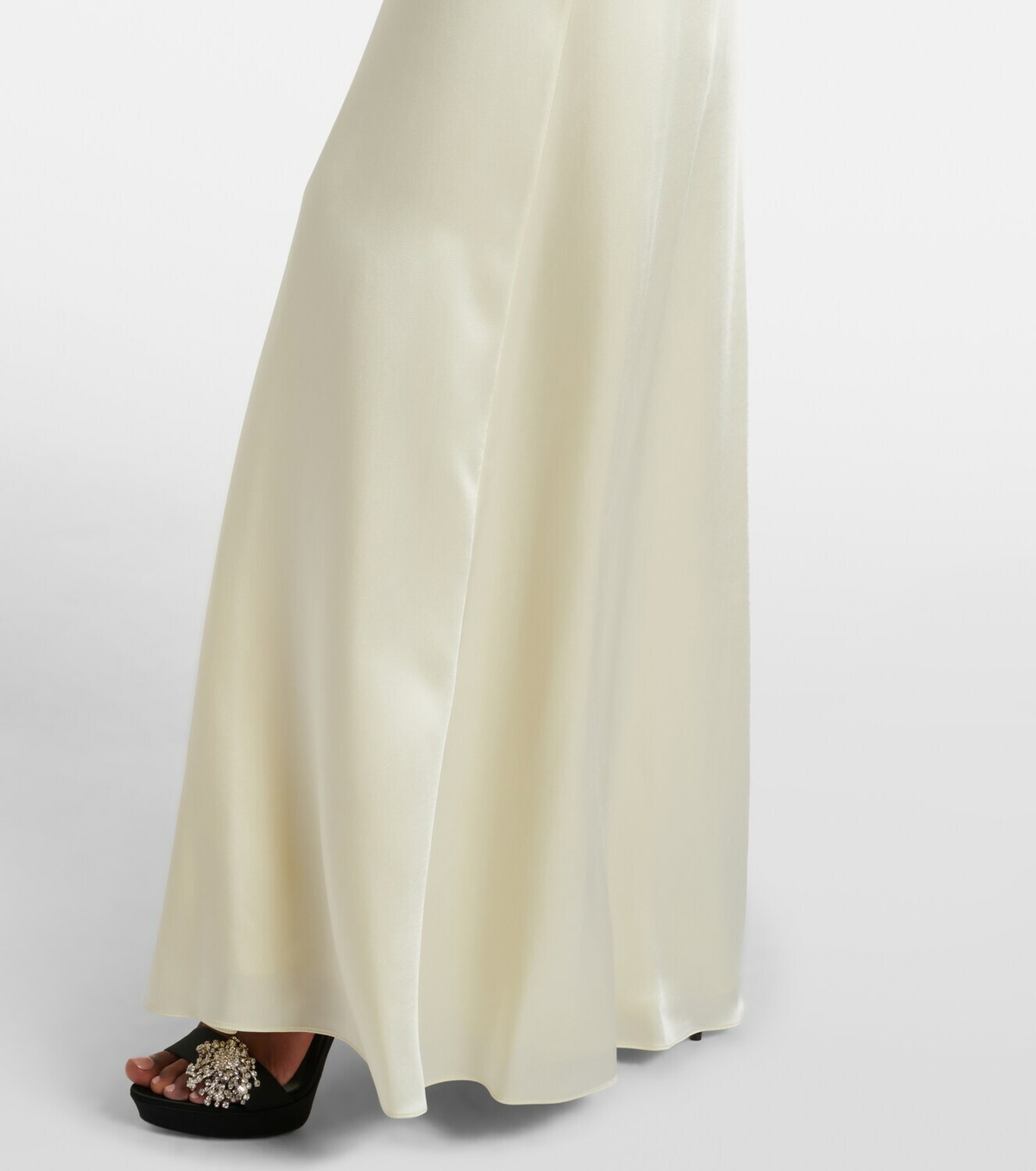 McQueen Embellished satin gown