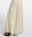 McQueen Embellished satin gown