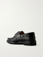 Brioni - Leather Boat Shoes - Black