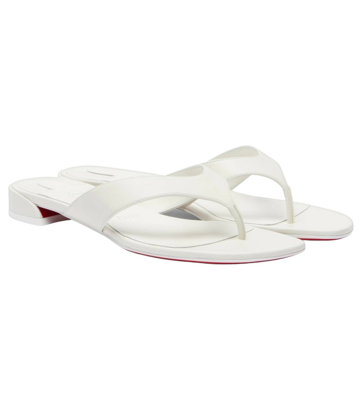 Photo: Christian Louboutin Sweet Janetonga leather thong sandals