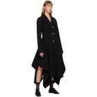 JW Anderson Black Wool Handkerchief SB Coat