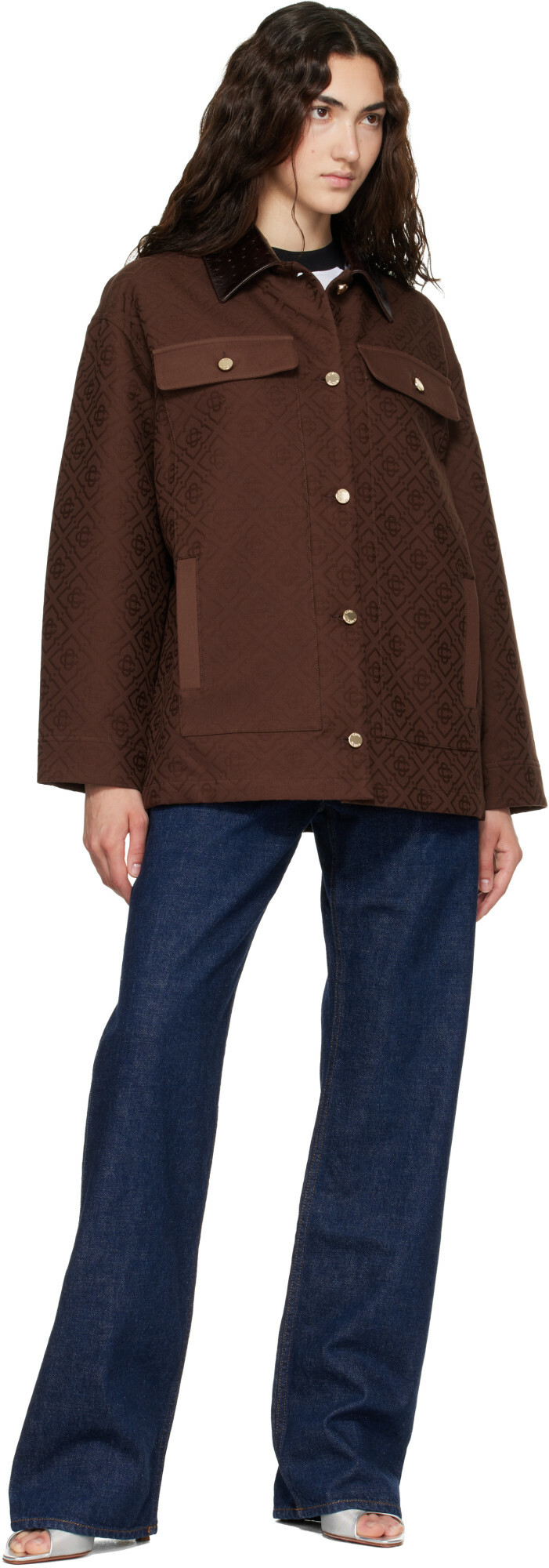 Casablanca Brown Workwear Jacket
