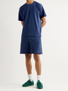 ADIDAS CONSORTIUM - Pharrell Williams Basics Embroidered Cotton-Jersey T-Shirt - Blue