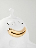 L'Objet - Haas Brothers Meditator Gold-Plated Porcelain Incense Burner