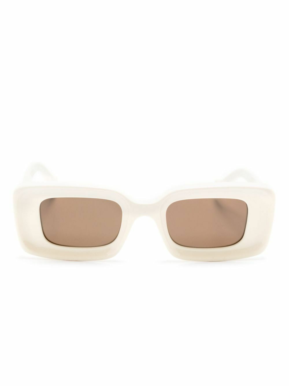 LOEWE EYEWEAR Neutral Chunky Anagram Rectangle-Frame Sunglasses