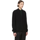 Cobra S.C. Black Wool Full-Zip Sweater