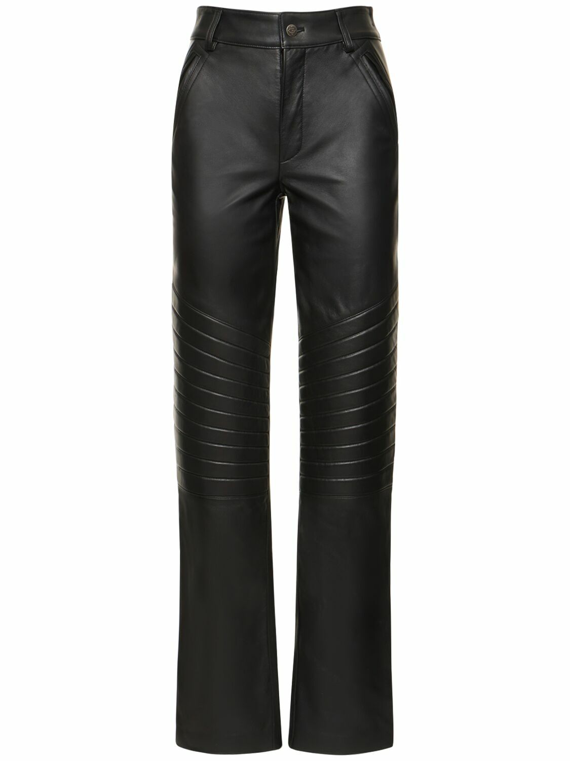 faux-leather high-waisted shorts, Giuseppe Di Morabito