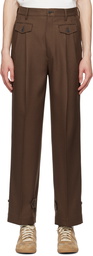 Kuro Brown 2Tuck Trousers