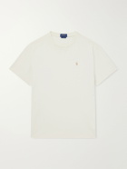 Polo Ralph Lauren - Logo-Embroidered Cotton-Jersey T-Shirt - Neutrals