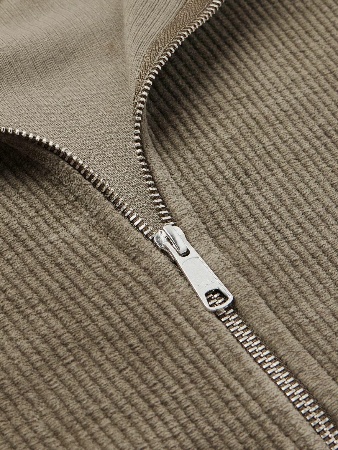 mfpen - Leisure Cotton Zip-Up Sweater - Brown