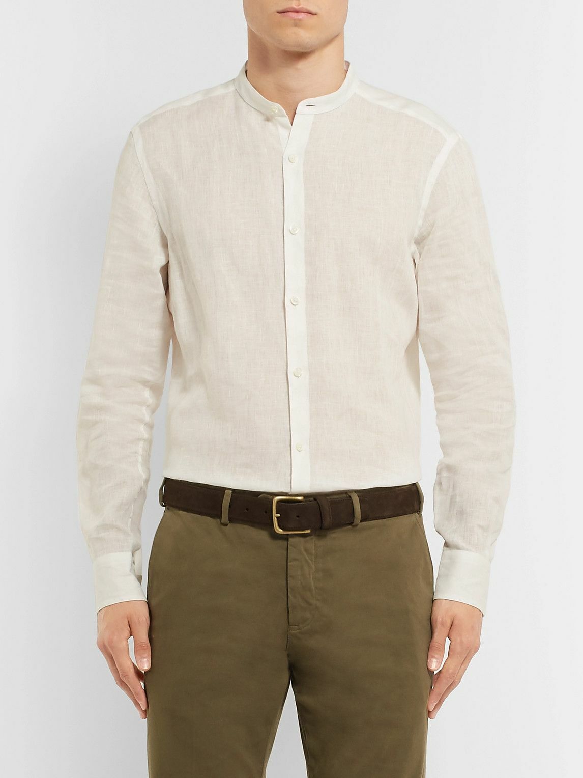 Anderson & Sheppard - 3.5cm Dark-Brown Suede Belt - Brown