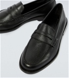 Manolo Blahnik Perry leather penny loafers