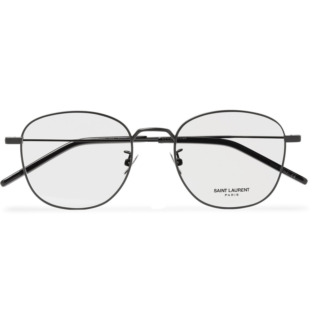 SAINT LAURENT - Round-Frame Metal Optical Glasses - Black 