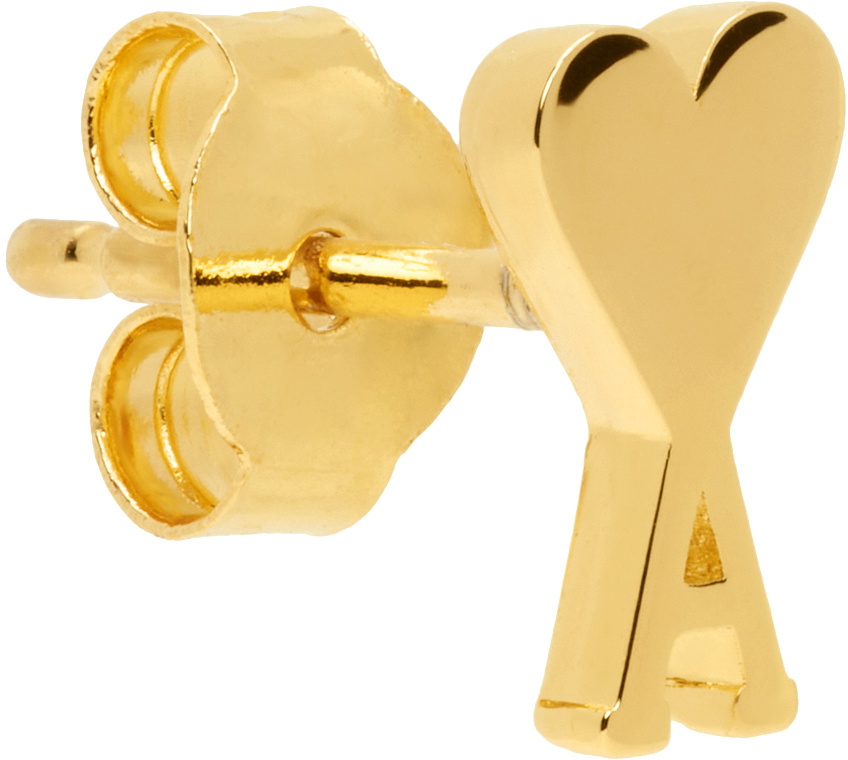 AMI Paris Gold Ami de Cœur Stud Single Earring