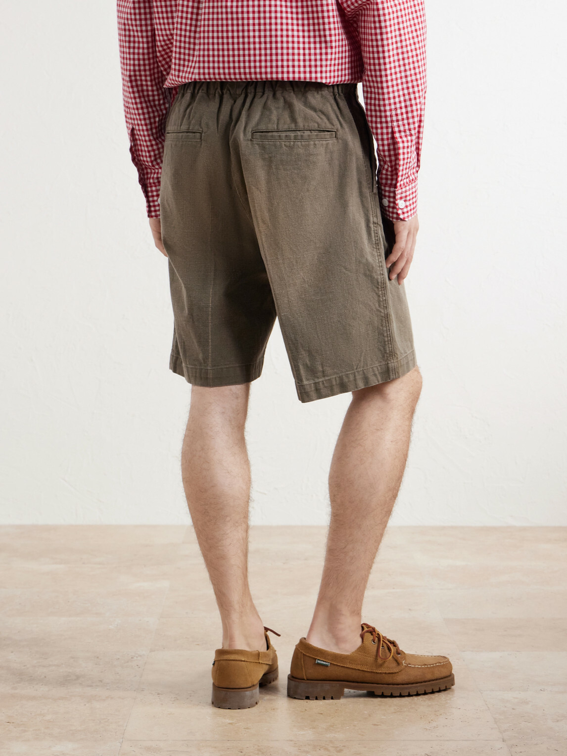 KAPITAL - Easy Straight-Leg Cotton-Canvas Shorts - Green