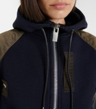 Sacai Cotton-blend and twill jacket