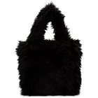 Balenciaga Black XXS Faux-Fur Everyday Tote