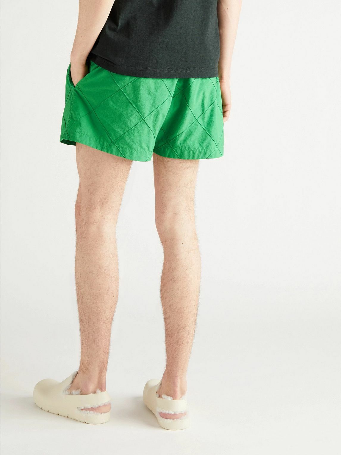 Bottega Veneta White Polyamide Swim Shorts