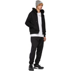 Opening Ceremony Black Faux-Fur Trim Hoodie