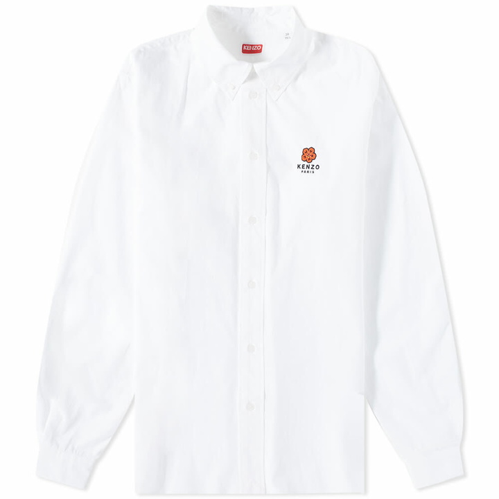 Photo: Kenzo Logo Crest Button Down Poplin Shirt