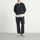 Kaptain Sunshine Men's Indigo Wash Denim Tracker Jacket in Indigo One Wash