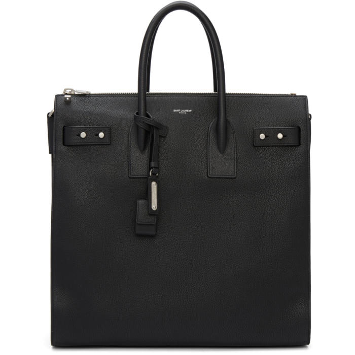 Photo: Saint Laurent Black Sac de Jour North South  Tote