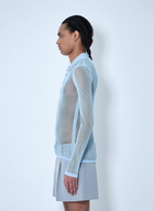Gucci Embossed Technical Mesh Polo Top