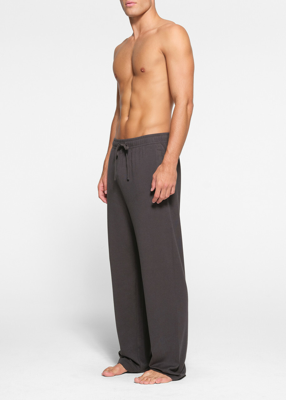 Skims Straight-leg Jersey Trousers Brown