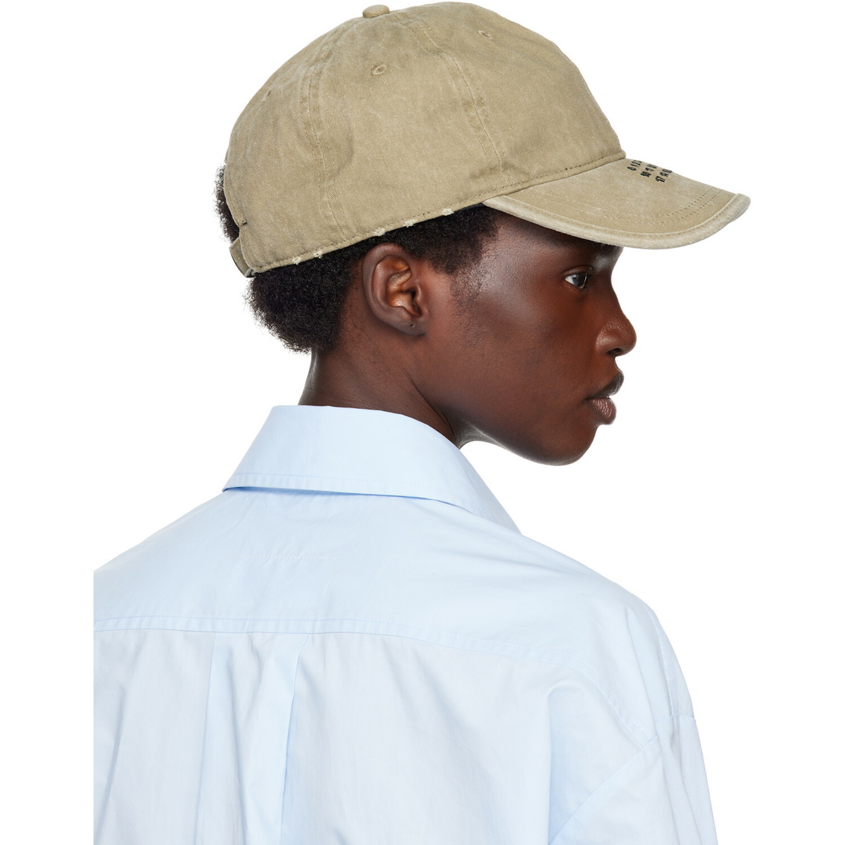 MM6 Maison Margiela Khaki Embroidered Logo Cap