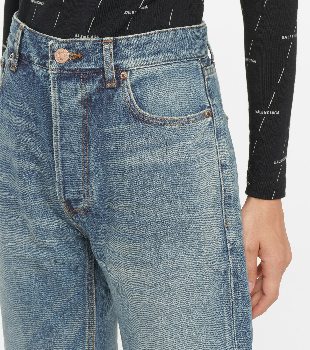 Balenciaga - Mid-rise straight jeans Balenciaga