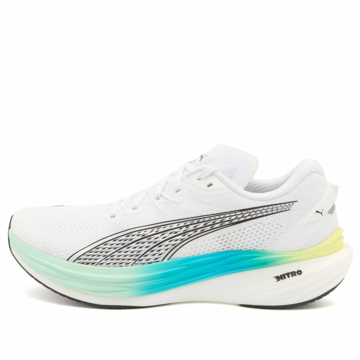 Photo: Puma Deviate NITRO 3 Sneaker in White/Mint Melt