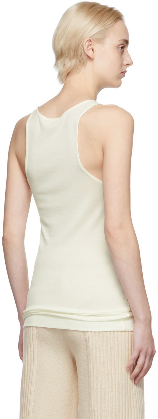 by Malene Birger Off-White Amieeh Racer Tank Top