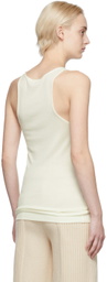 by Malene Birger Off-White Amieeh Racer Tank Top