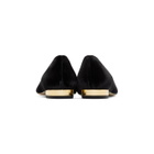 Charlotte Olympia Black Velvet Kitty DOrsay Flats