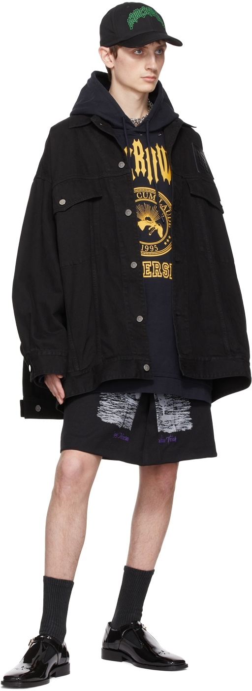 Raf Simons Black Solemn-X Denim Jacket Raf Simons