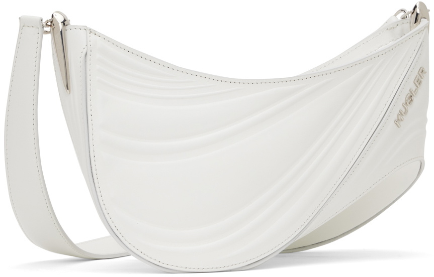 Mugler White Medium Spiral Curve 01 Bag