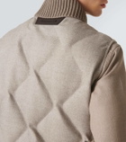 Berluti Herringbone wool puffer vest