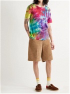THE ELDER STATESMAN - Paper Rainbow Tie-Dyed Cotton and Cashmere-Blend T-Shirt - Multi