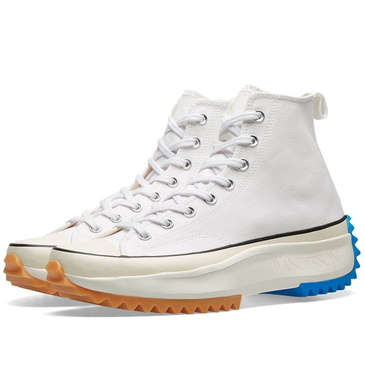 Photo: Converse x JW Anderson Run Star Hike White, Egret & Photo Blue