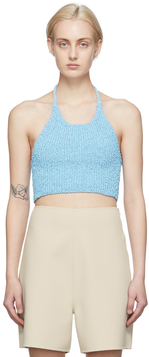 Arch The Blue Halter Neck Tank Top
