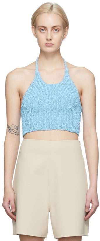 Photo: Arch The Blue Halter Neck Tank Top