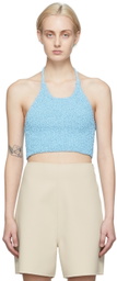 Arch The Blue Halter Neck Tank Top