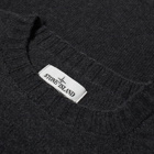 Stone Island Men's Lambswool Crew Knit in Charcoal