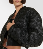 Rotate Birger Christensen Braided faux leather bomber jacket