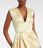 Givenchy Draped silk satin gown