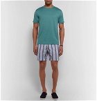 Derek Rose - Bali 2 Slim-Fit Mid-Length Printed Swim Shorts - Men - Blue