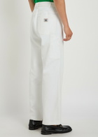 Bode Knolly Straight-leg Jeans White